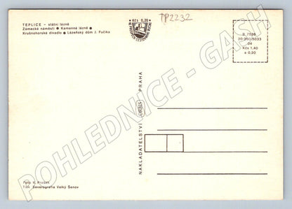 Pohlednice Teplice více pohledů (TP2232)