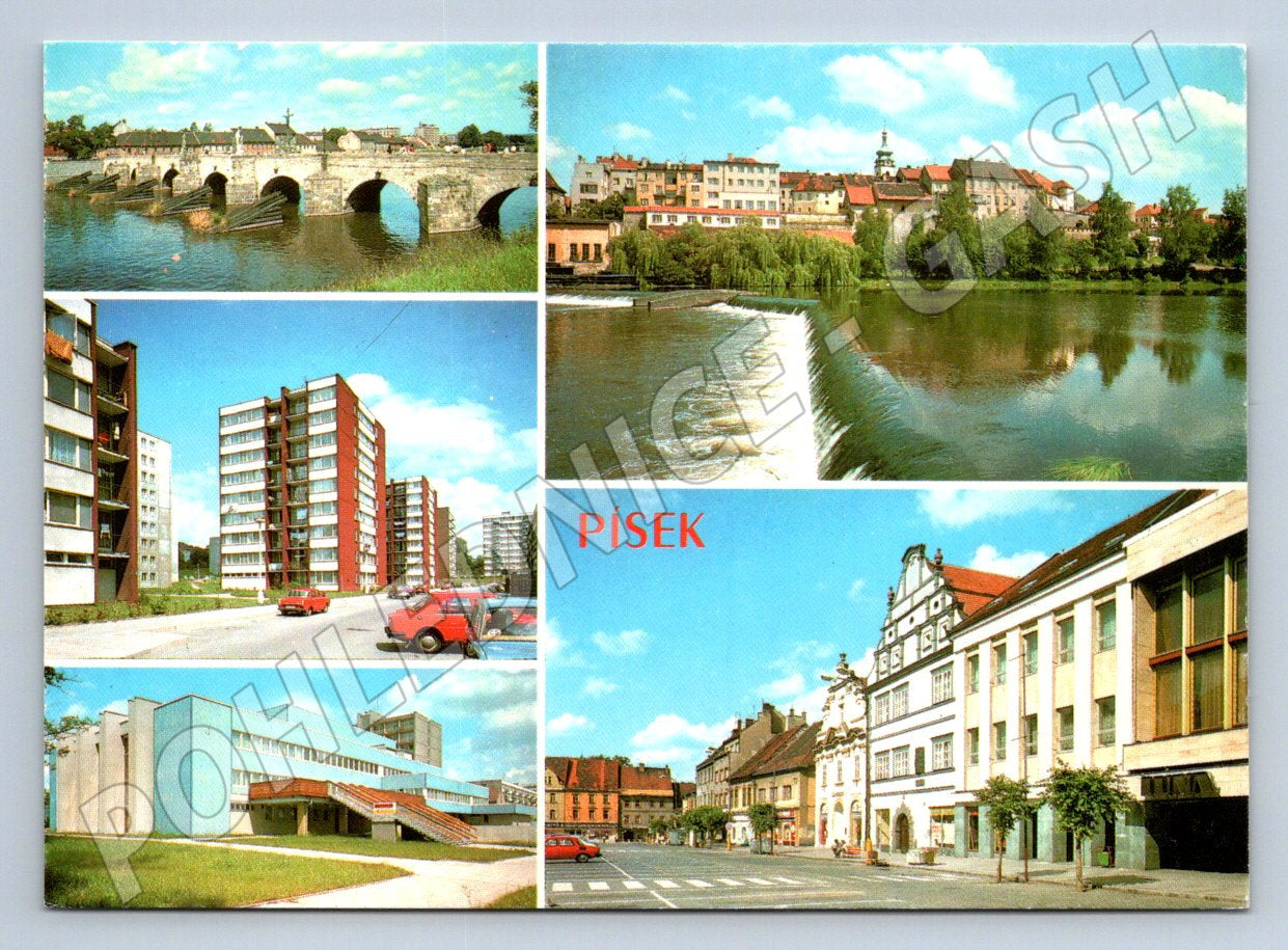 Pohlednice Písek multi-view (TP2239)