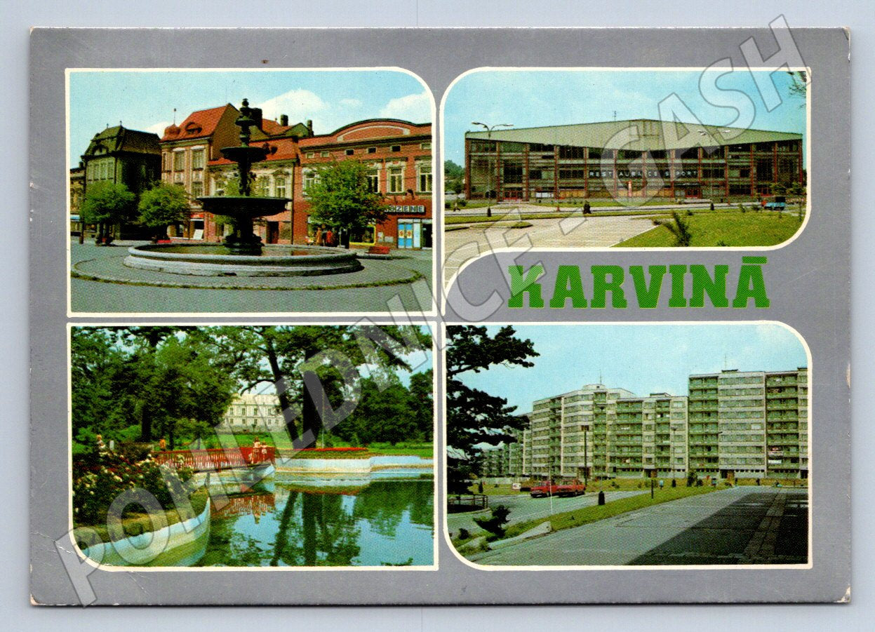 Pohlednice Karviná vícepohledy 1988 (TP2241)