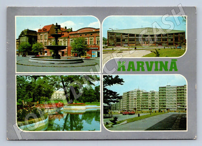 Pohlednice Karviná vícepohledy 1988 (TP2241)