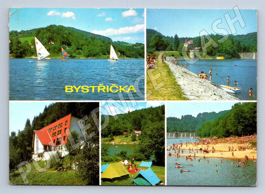 Pohlednice Bystřička přehrada rekreační středisko (TP2242)