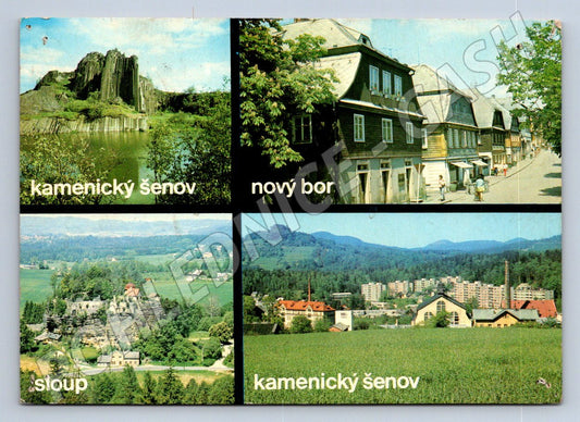 Pohlednice Kamenický Šenov, Nový Bor, Sloup 1985 (TP2260)
