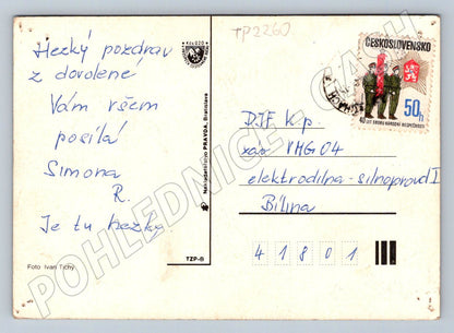 Pohlednice Kamenický Šenov, Nový Bor, Sloup 1985 (TP2260)