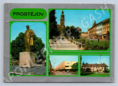 Pohlednice Prostějov více pohledů náměstí Lenin Prior 1980 (TP2263)