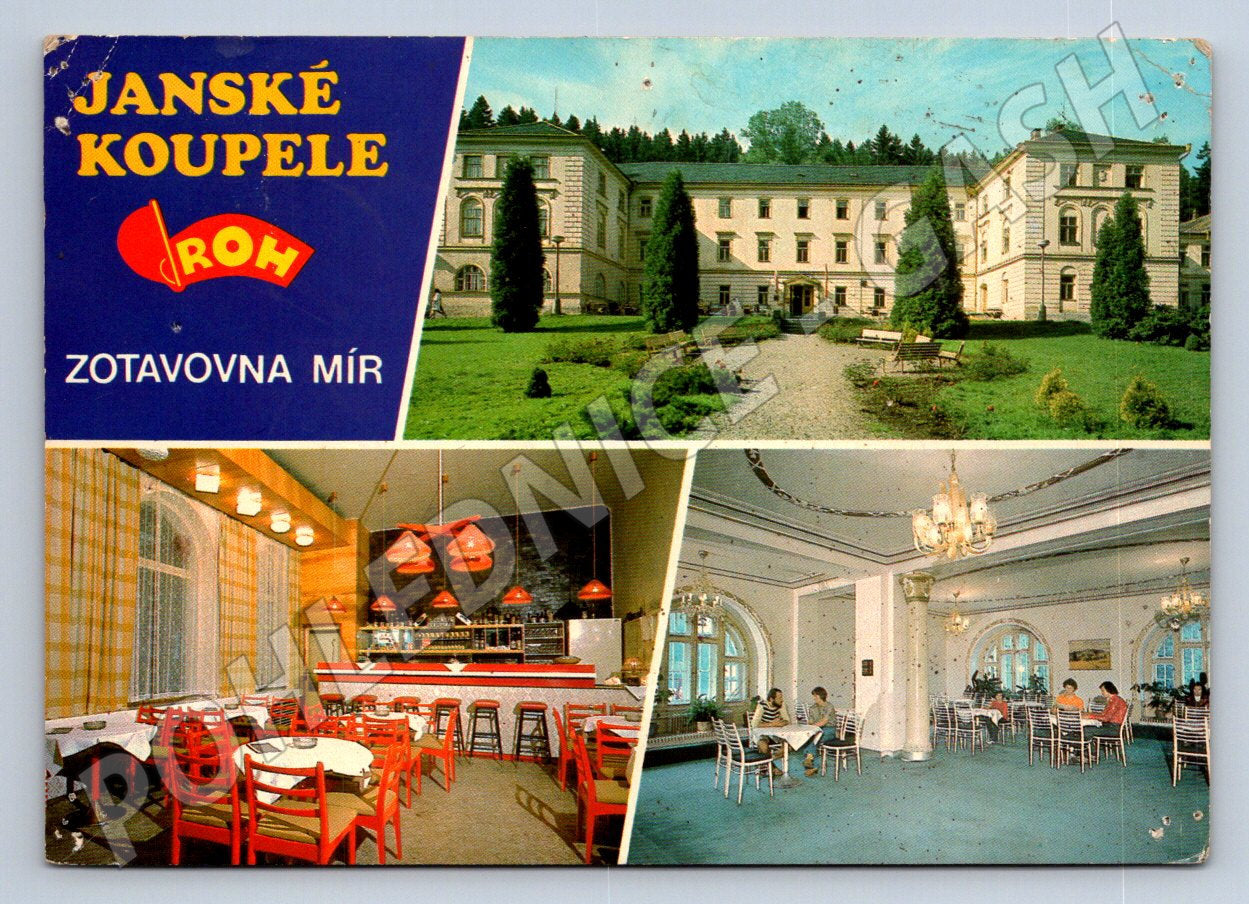 Pohlednice Janské Koupele Zotavovna Mír 1984 (TP2265)