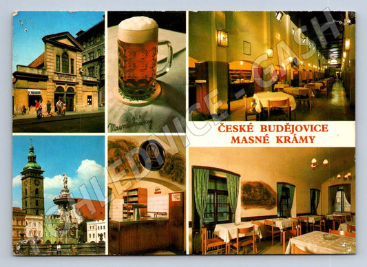 Pohlednice České Budějovice Masné krámy 1972 (TP2270)