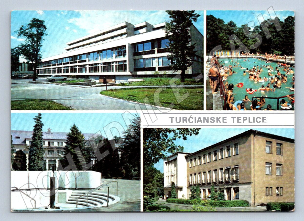 Pohlednice Slovensko Turčianske Teplice lázně 1988 (TP2271)