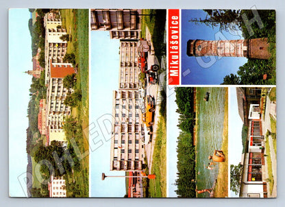 Pohlednice Mikulášovice celkový pohled, koupaliště 1976 (TP2273)