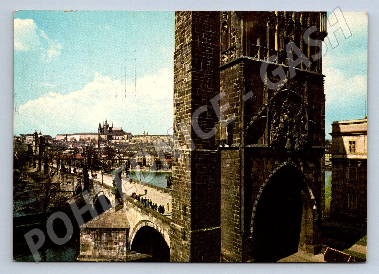Pohlednice Praha Karlův most Hradčany 1971 (TP2274)