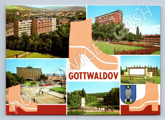 Pohlednice Gottwaldov koláž míst (TP2282)