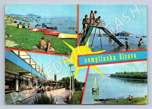 Pohlednice Slovensko Zemplínska Šírava koupaliště 1971 (TP2288)