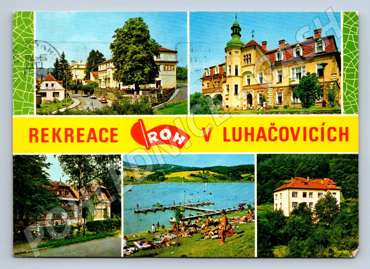 Pohlednice Luhačovice Rekreace ROH více motivů 1975 (TP2294)