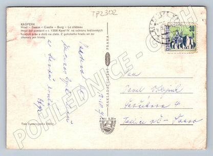 Pohlednice Kašperk hrad koláž 1975 (TP2302)