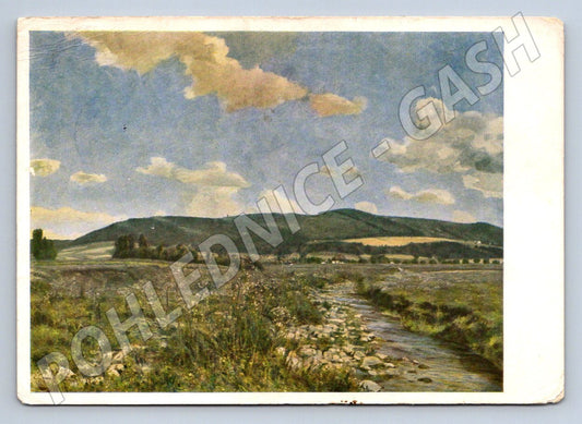 Pohlednice Železné hory krajina F. Kaván 1958 (TP2303)