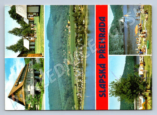 Pohlednice Slapská přehrada koláž 1989 (TP2306)