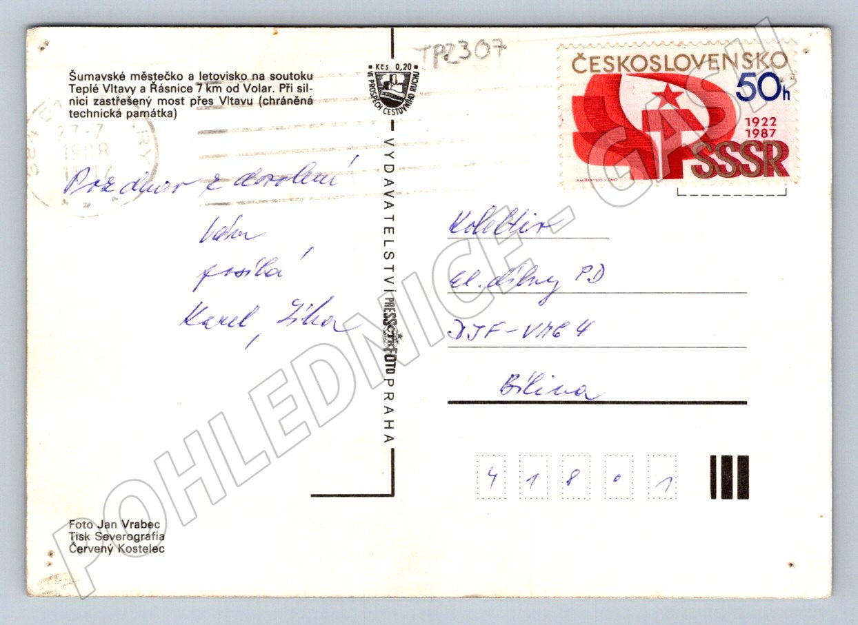 Pohlednice Lenora různé motivy 1987 (TP2307)