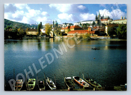 Pohlednice Praha panorama Pražského hradu a Vltavy (TP2316)