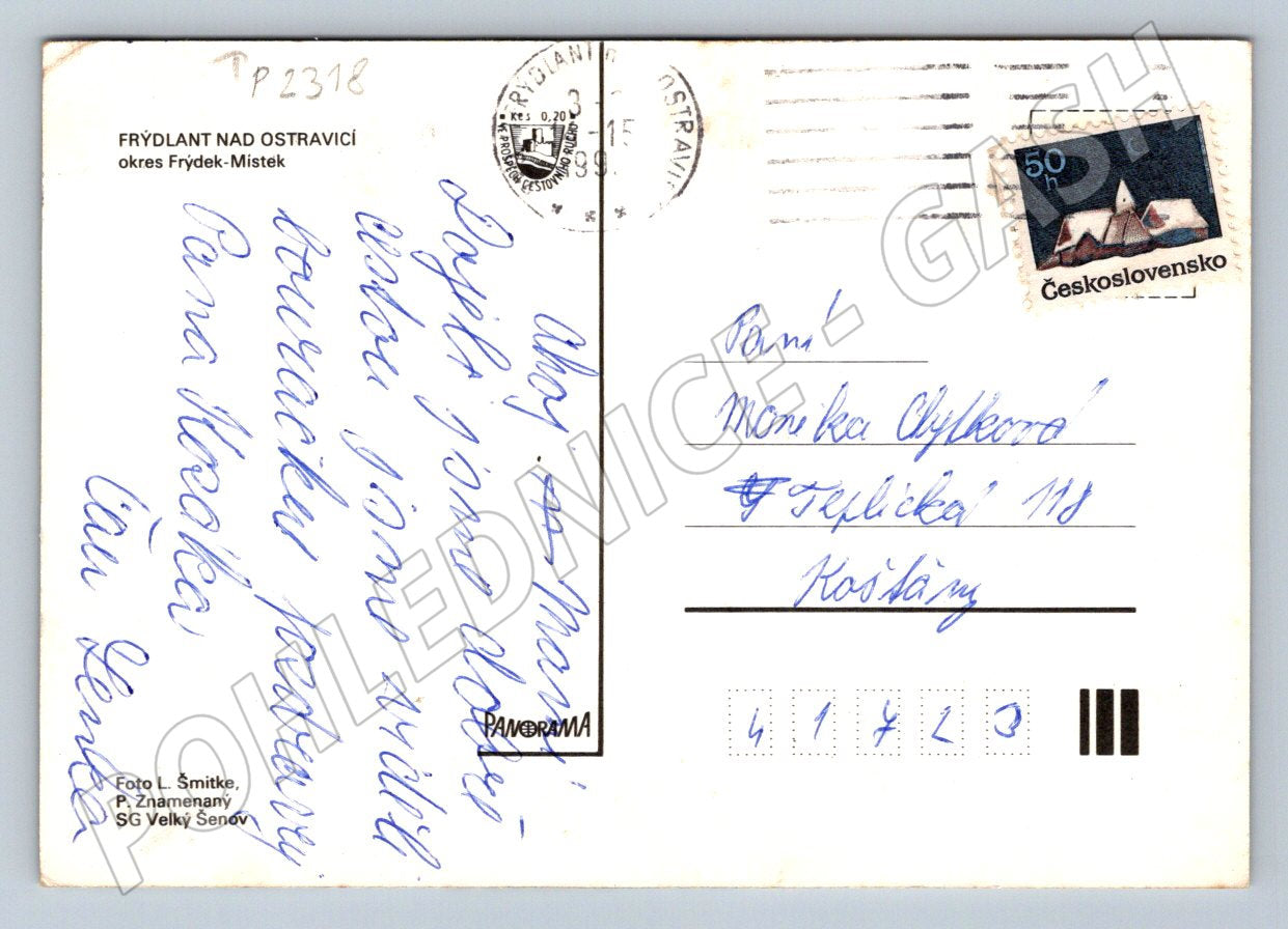 Pohlednice Frýdlant n. Ostravicí, Pržno, Metylovice, Janovice (TP2318)