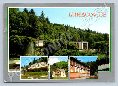 Pohlednice Luhačovice lázeňské budovy 1991 (TP2322)