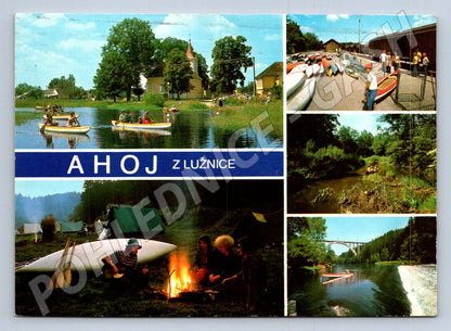 Pohlednice Lužnice vodácký tábor Suchdol Bechyně 2001 (TP2325)