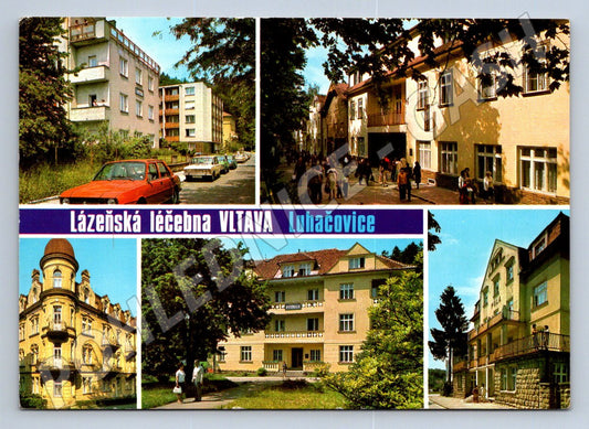 Pohlednice Luhačovice Lázeňská léčebna Vltava a další (TP2330)