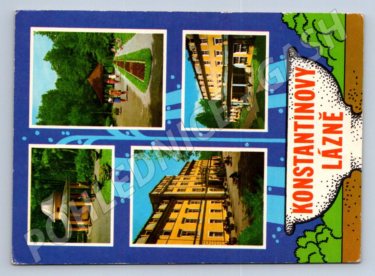Pohlednice Konstantiny Lázně více pohledů 1973 (TP2334)