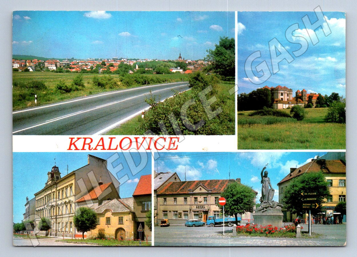 Pohlednice Kralovice více pohledů 1986 (TP2335)