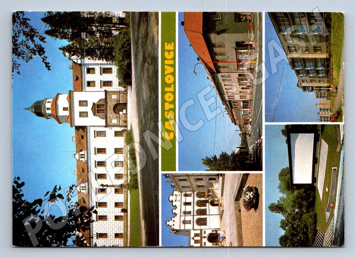 Pohlednice Častolovice různé pohledy 1985 (TP2336)