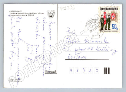 Pohlednice Častolovice různé pohledy 1985 (TP2336)