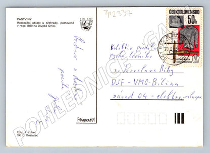 Pohlednice Pastviny Pastvinská přehrada 1983 (TP2337)