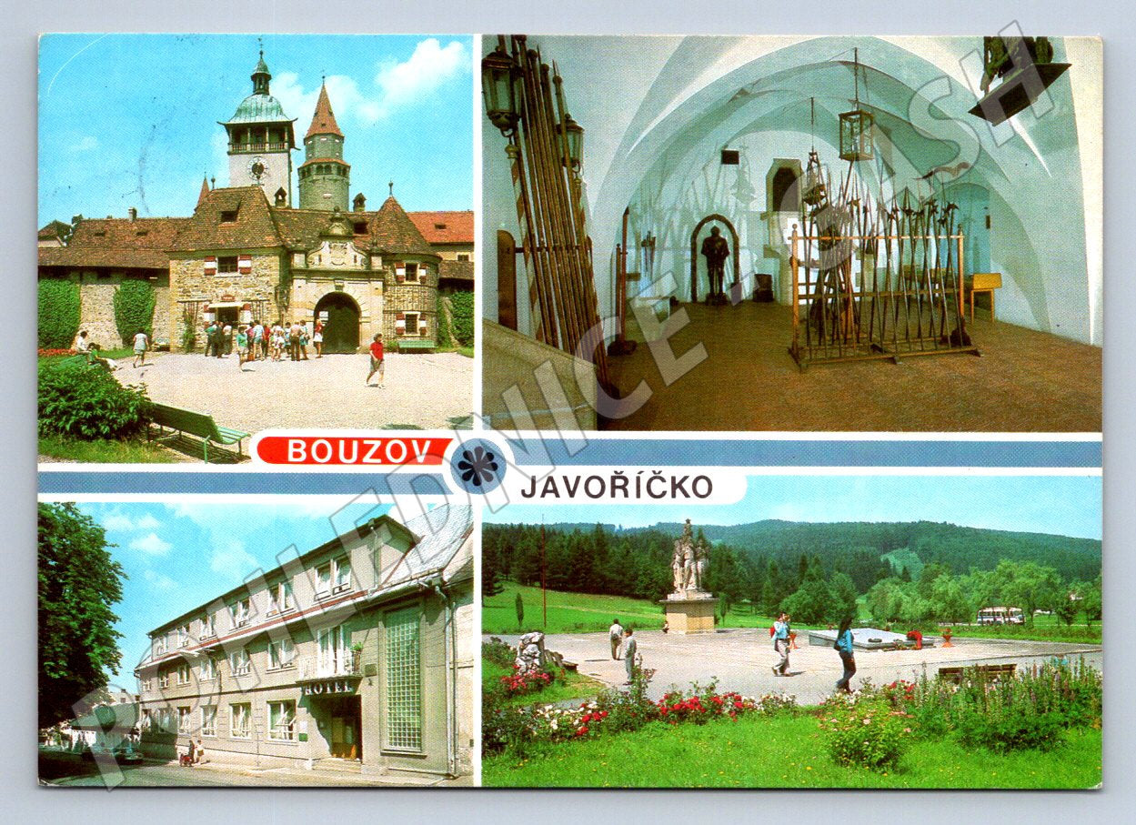 Pohlednice Bouzov hrad Javoříčko hotel (TP2346)
