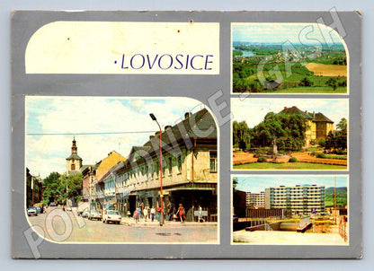 Pohlednice Lovosice ulice, park, sídliště (TP2349)