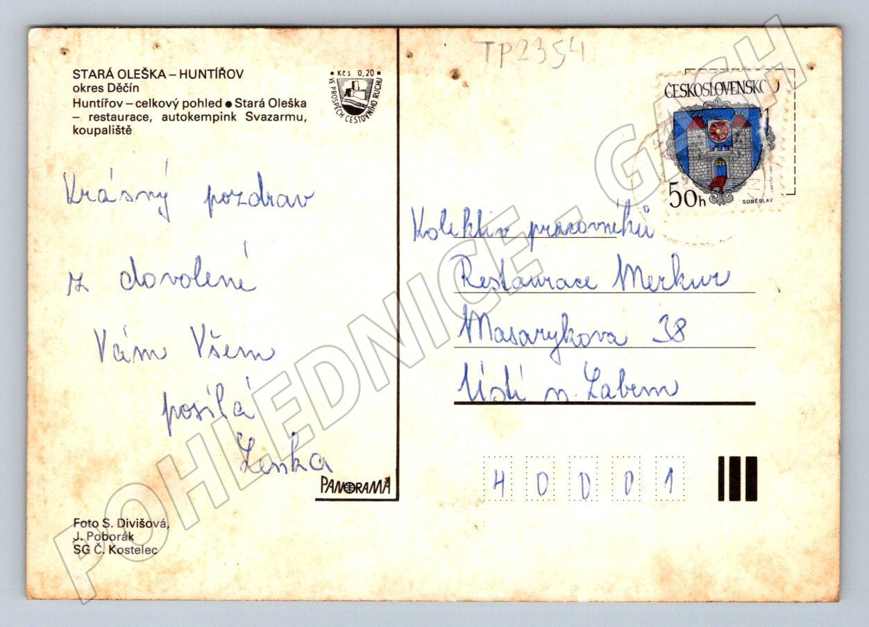 Pohlednice Stará Oleška a Huntířov (TP2354)