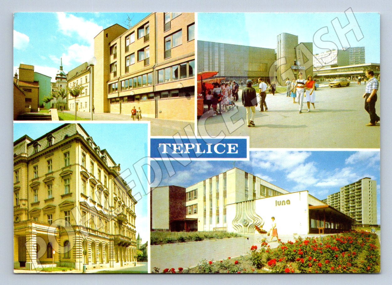 Pohlednice Teplice městské záběry 1977 (TP2357)