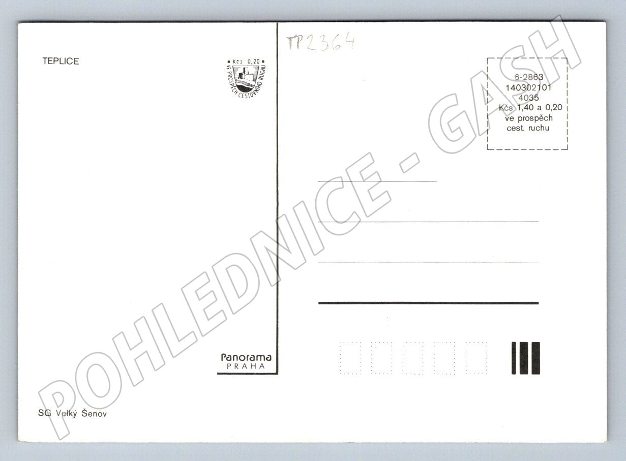 Pohlednice Teplice městské památky (TP2364)