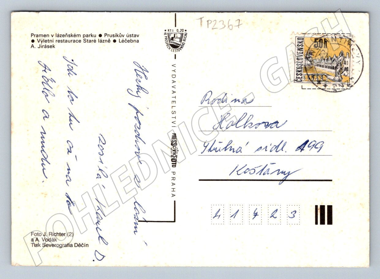 Pohlednice Konstantinovy Lázně více pohledů (TP2367)