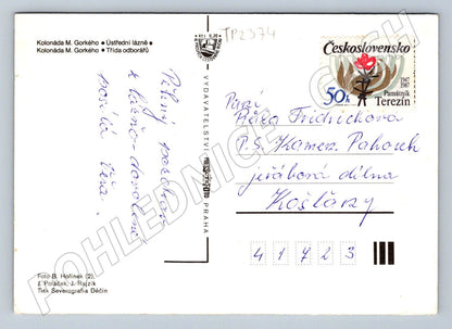 Pohlednice Mariánské Lázně město motivy 1987 (TP2374)