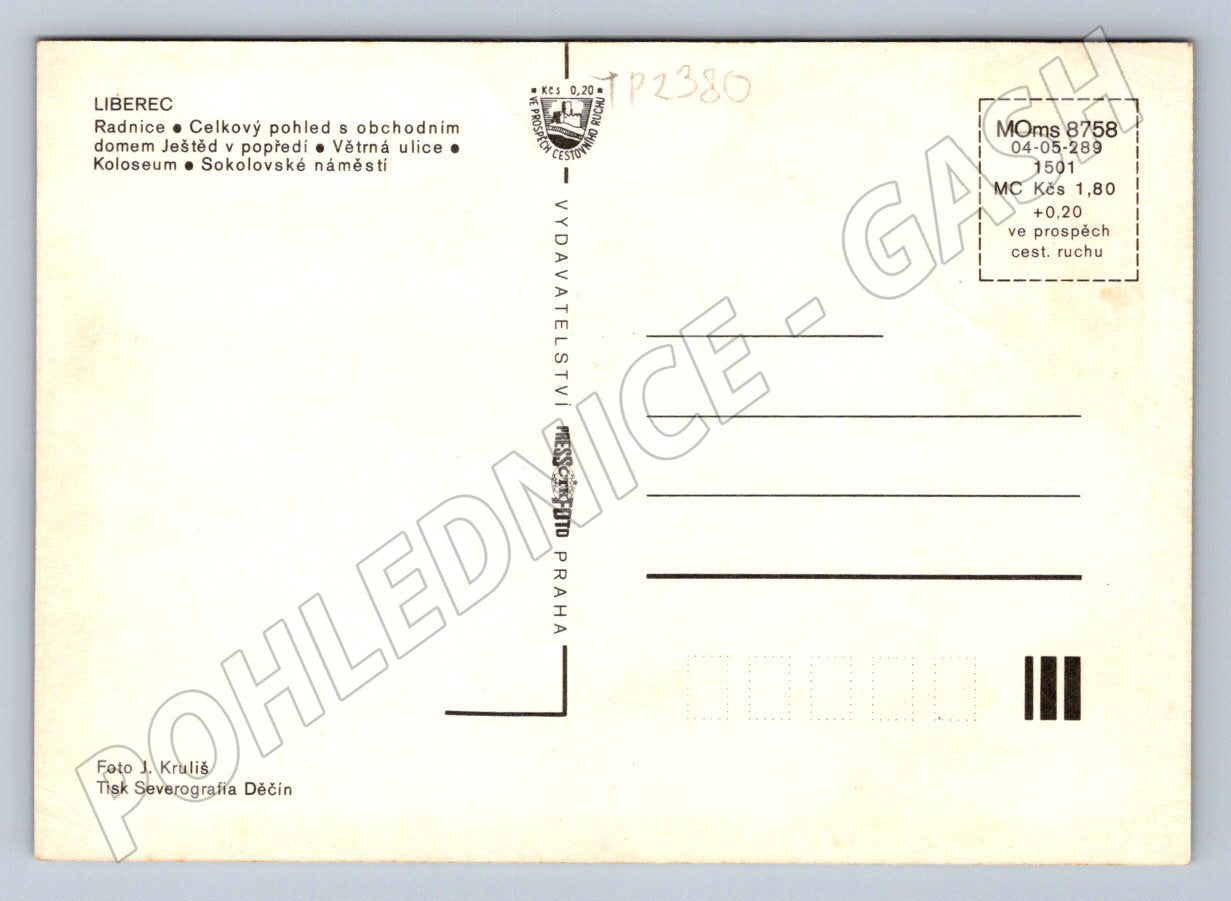 Pohlednice Liberec více pohledů (TP2380)