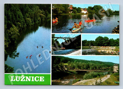 Pohlednice Lužnice více záběrů řeky (TP2384)
