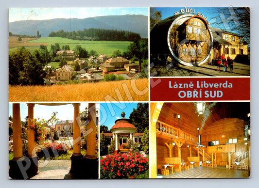 Pohlednice Lázně Libverda Obří sud 1989 (TP2387)