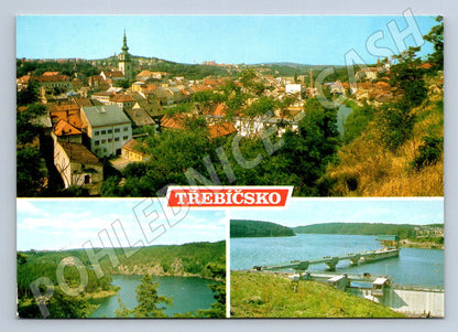 Pohlednice Třebíčsko město a přehrada (TP2388)