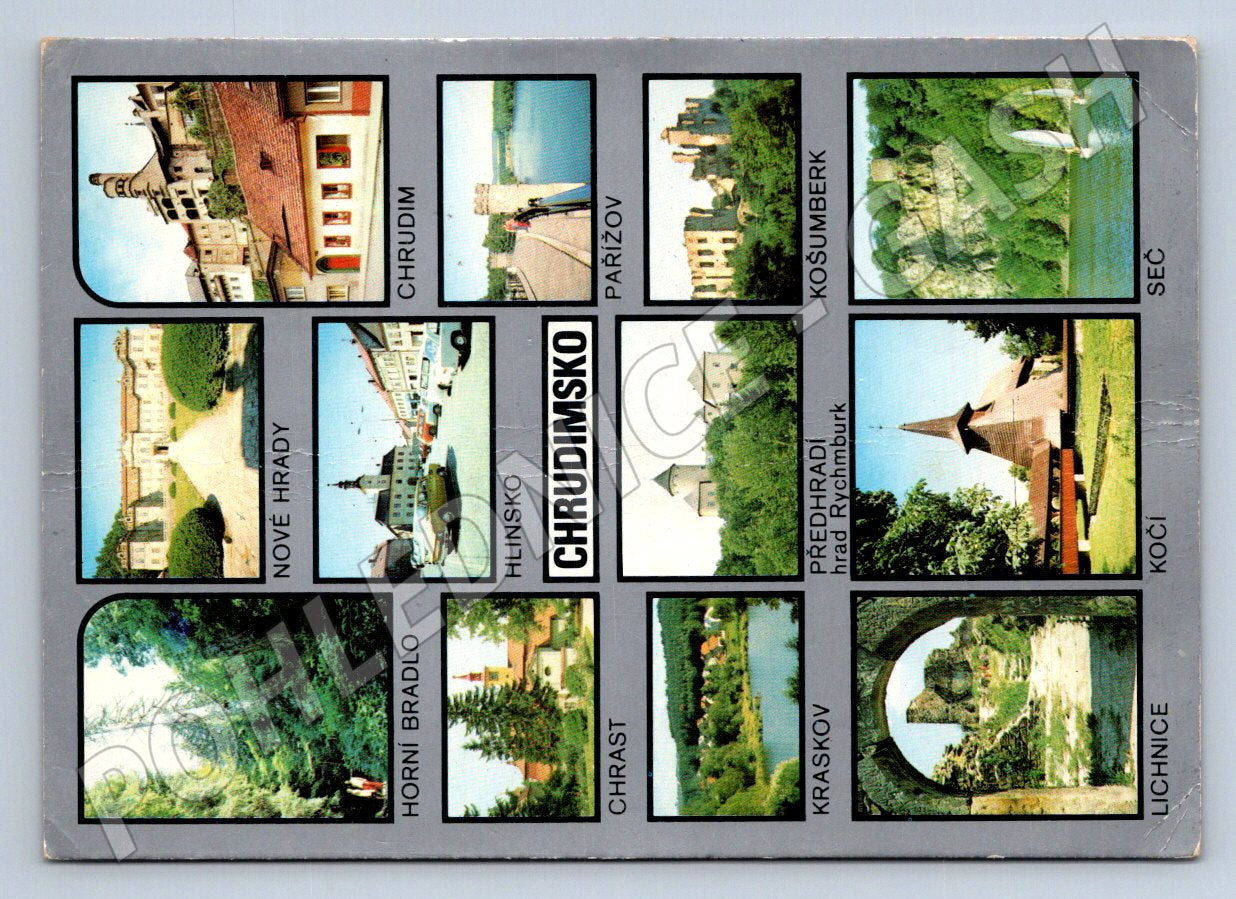 Pohlednice Chrudimsko mix míst (TP2390)