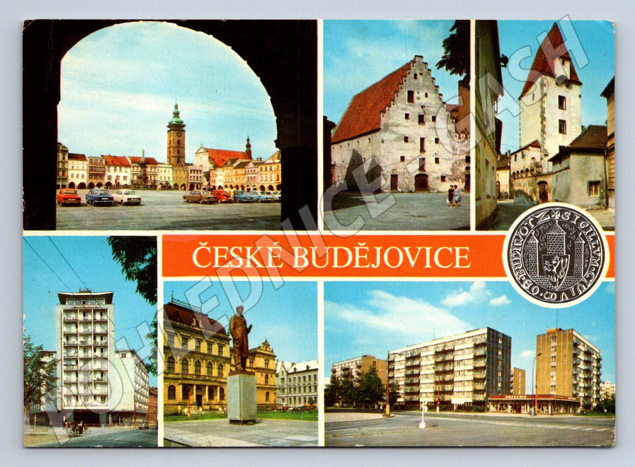 Pohlednice České Budějovice vícepohledová (TP2391)