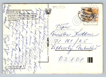 Pohlednice Fryšava, Tři Studně, Medlov, Žďárské vrchy (TP2397)