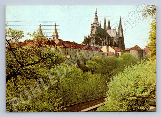 Pohlednice Praha Pražský hrad od letohrádku Anny 1969 (TP2402)
