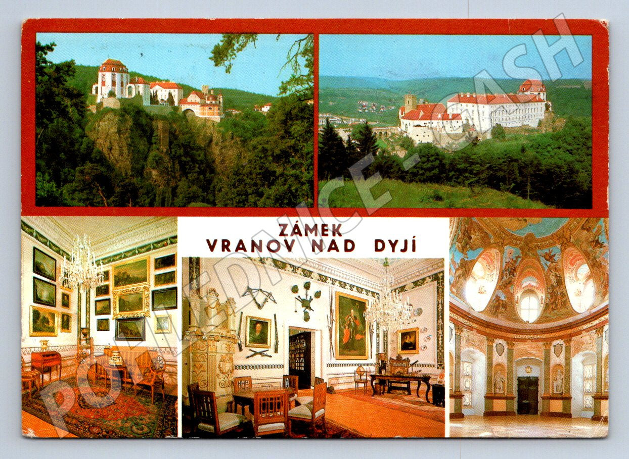 Pohlednice Vranov nad Dyjí zámek různé pohledy (TP2404)