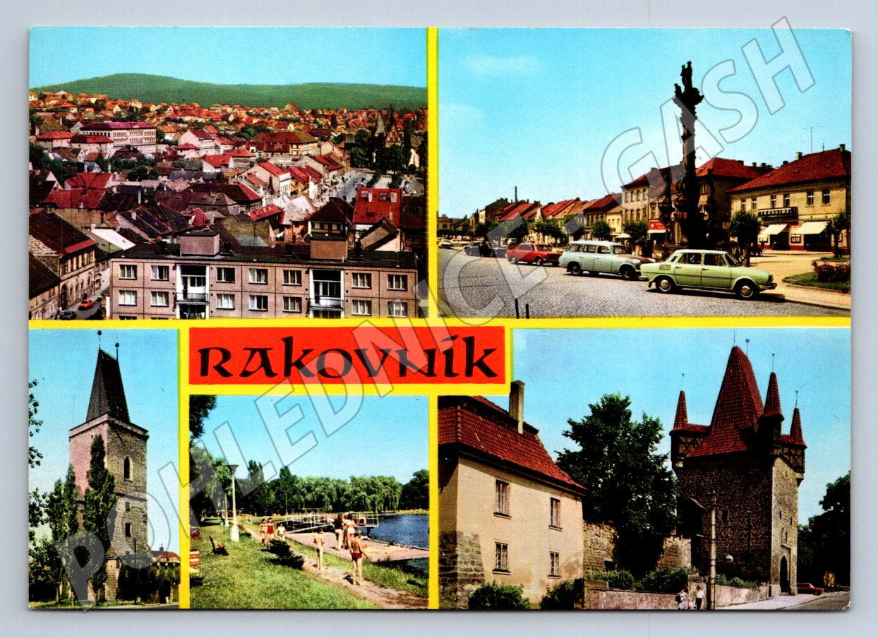 Pohlednice Rakovník různé pohledy (TP2412)
