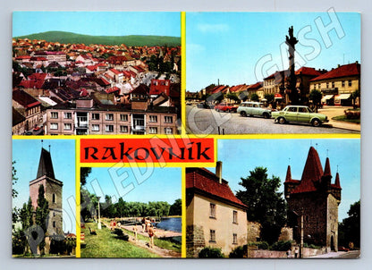 Pohlednice Rakovník různé pohledy (TP2412)