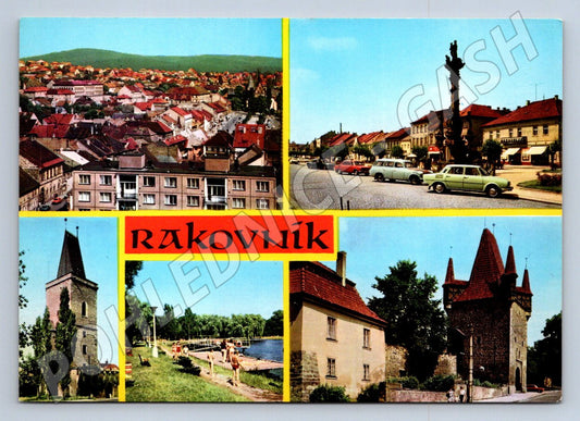 Pohlednice Rakovník různé pohledy (TP2412)