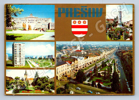 Pohlednice Slovensko Prešov panorama město více pohledů (TP2414)